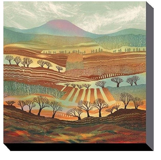 Rebecca Vincent Quilted Earth 86 X 85cm Canvas Prints, Multi-Colour (S496) COLLECTION ONLY!