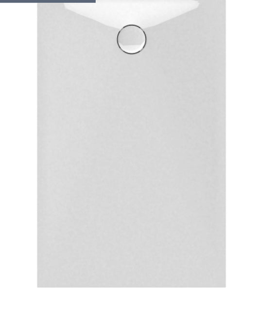 BANIO DESIGN PROTOS SOLID SURFACE SHOWER TRAY WHITE - 140X90X3.5CM (R289)