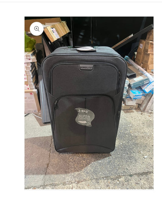 Dark Grey Extra Large Super Lightweight Suitcase DAMAGED HANDLE (S546)