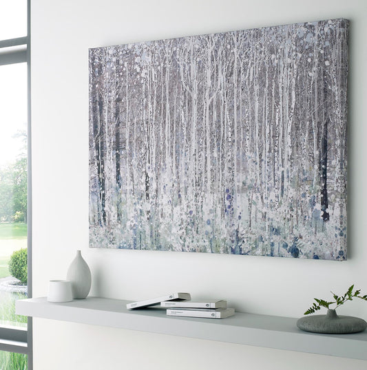 Watercolour Woods Printed Canvas Wall Art 100x70cm (R320)
