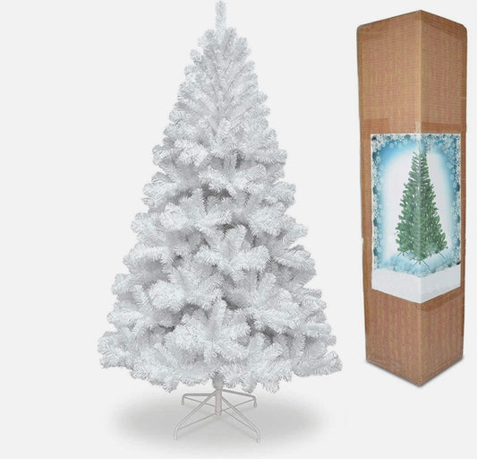 Shatchi 1.2m Alaskan Pine Snow Christmas Tree White (S676) COLLECTION ONLY!