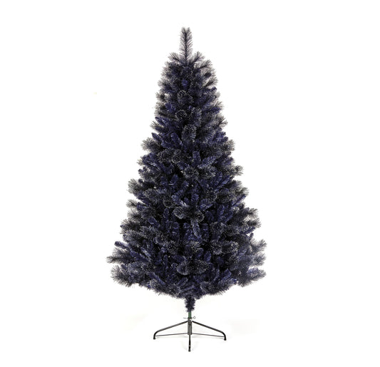 6ft Midnight Blue Hinged Full Artificial christmas tree (R386) (Room3) COLLECTION ONLY!