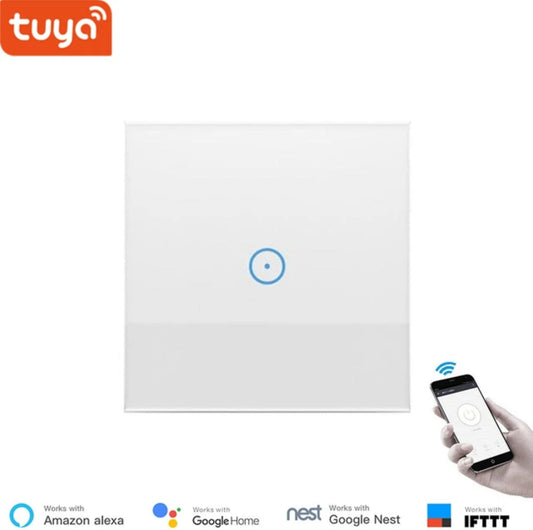 WiFi smart wall switch for home automation system Wireless control touch switch (T44) (P)