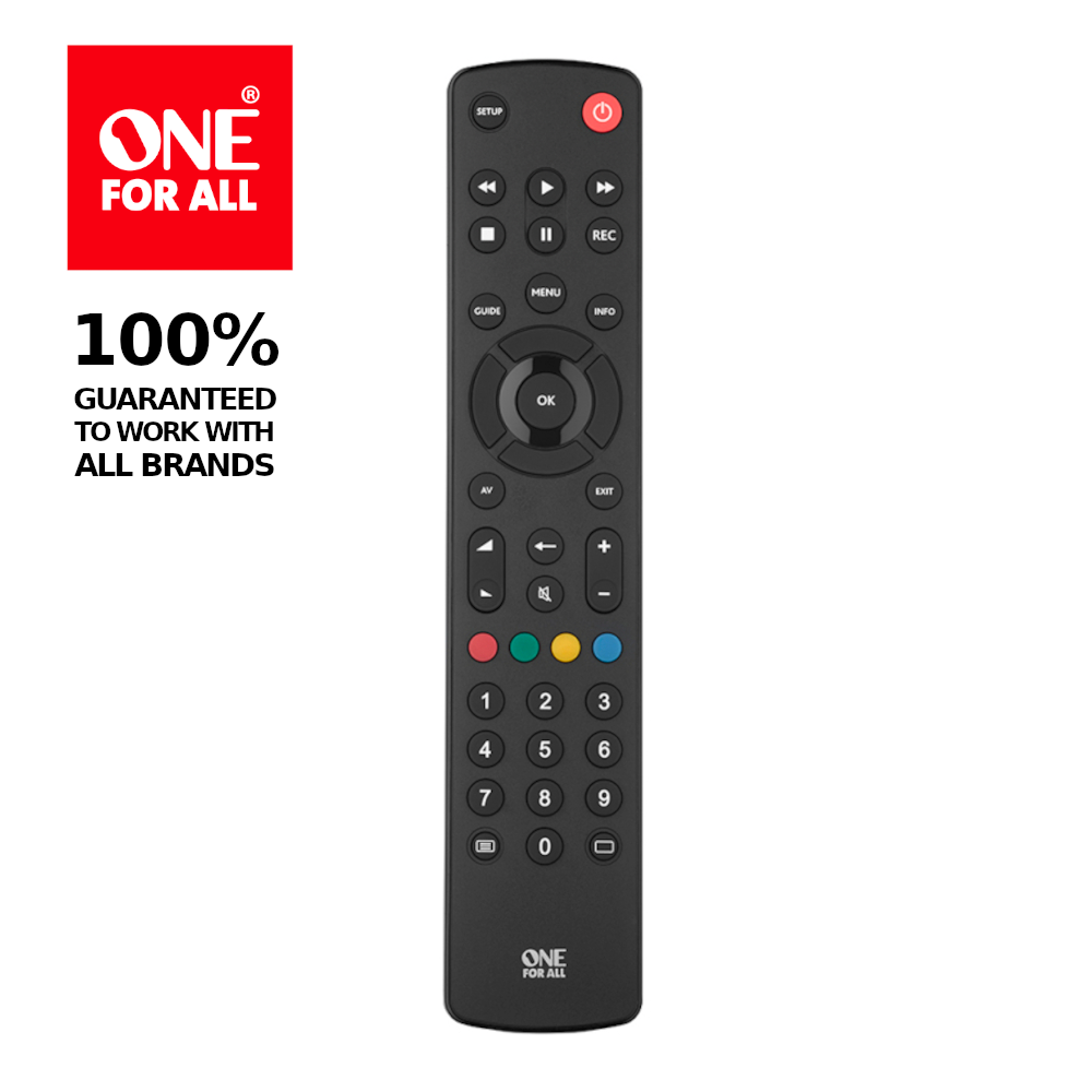 One For All Contour TV Universal Remote Control URC1210