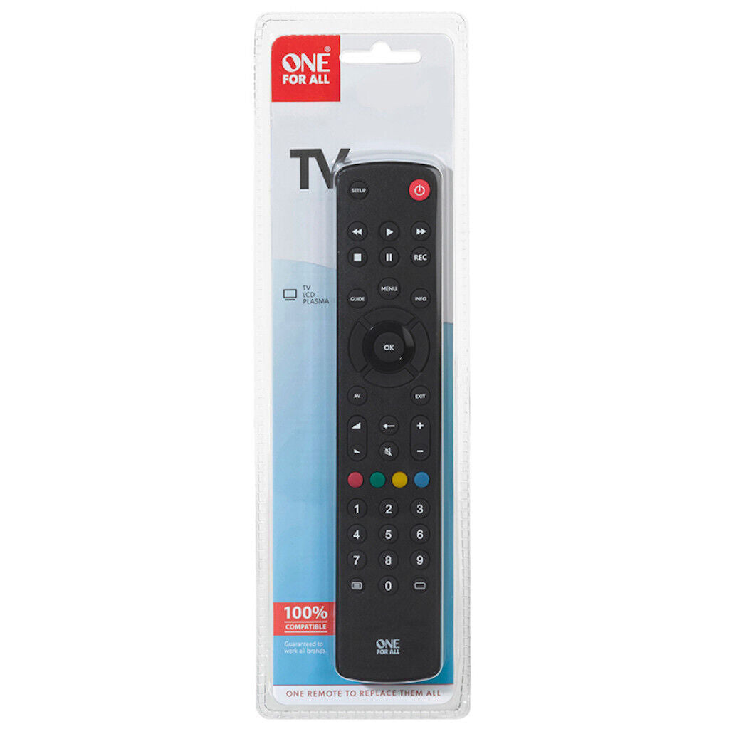 One For All Contour TV Universal Remote Control URC1210