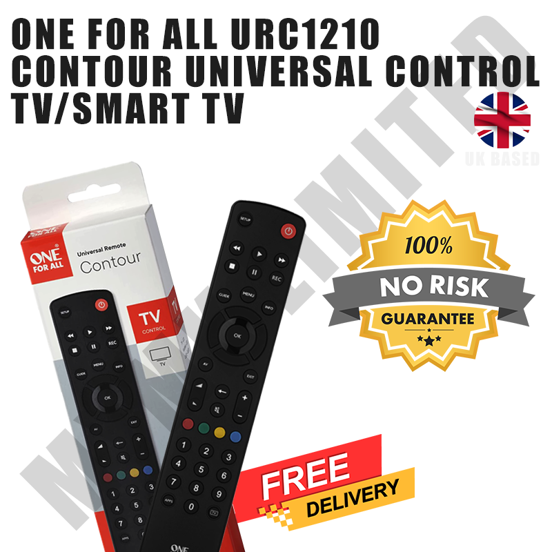 One For All Contour TV Universal Remote Control URC1210