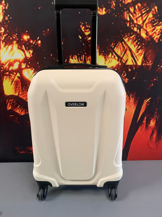 Overlow Cream 4 Wheel Suitcase 50X35X20CM (S1006) (Y) COLLECTION ONLY!