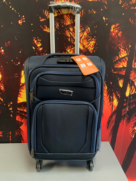 Poweraction Blue 4 Wheel Suitcase 50.5X37X26CM (S1010) (W) COLLECTION ONLY!
