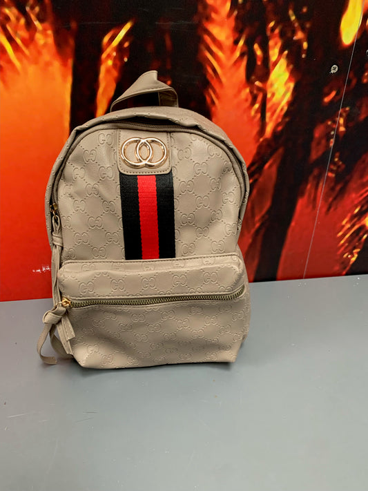 Ladies Mushroom Rucksack Handbag (B23) (W)