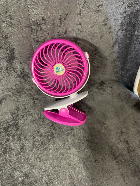 Mini Battery Fan Ynport Crefreak Clip On Pink  (K)