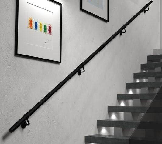 Stiley living matt black 47cm handrail, comes with other parts (S87) COLLECTION ONLY!