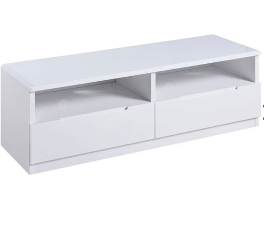 Manhattan White High Gloss Media Unit (S290) COLLECTION ONLY!