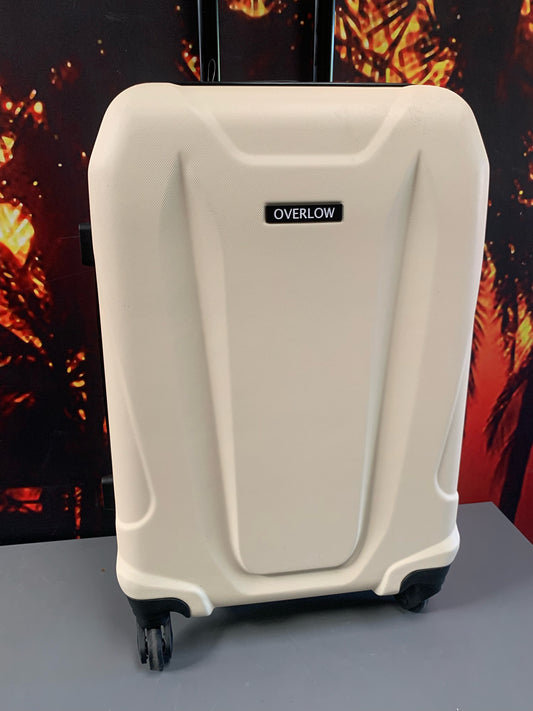 Overlow Cream 4 Wheel Suitcase 41X60X26CM (S1008) (Y) COLLECTION ONLY!