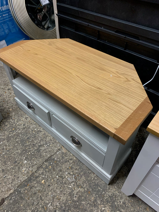 Compton Grey Corner TV Unit (S255) COLLECTION ONLY!