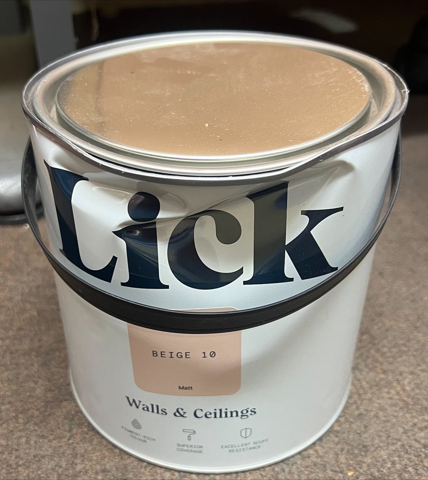 Lick Beige 10 Matt Emulsion paint, 2.5L (R455*) (X1)