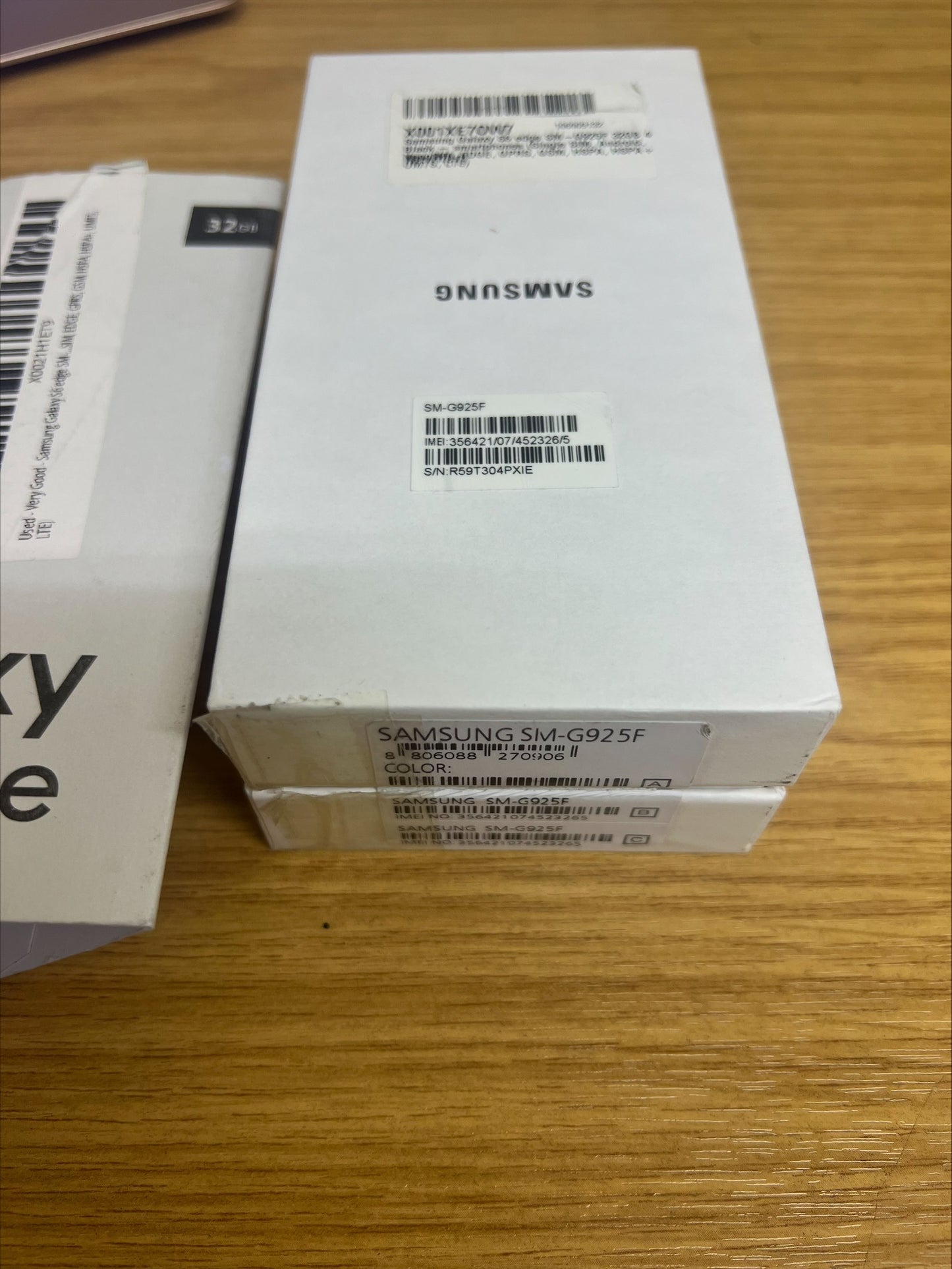 Samsung Galaxy S6 Edge 32GB Black Sapphire Very Good Like New R461** (T)