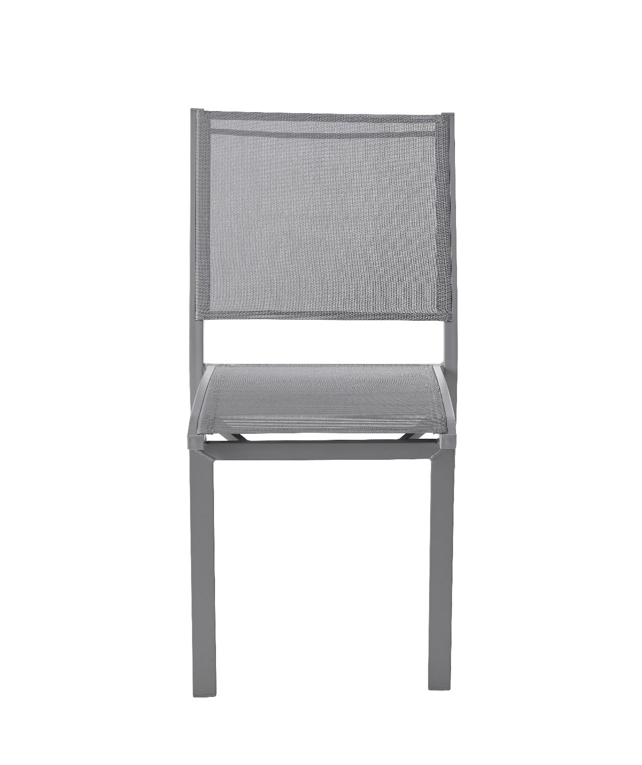 GoodHome Moorea Grey Metal Chair (S363)