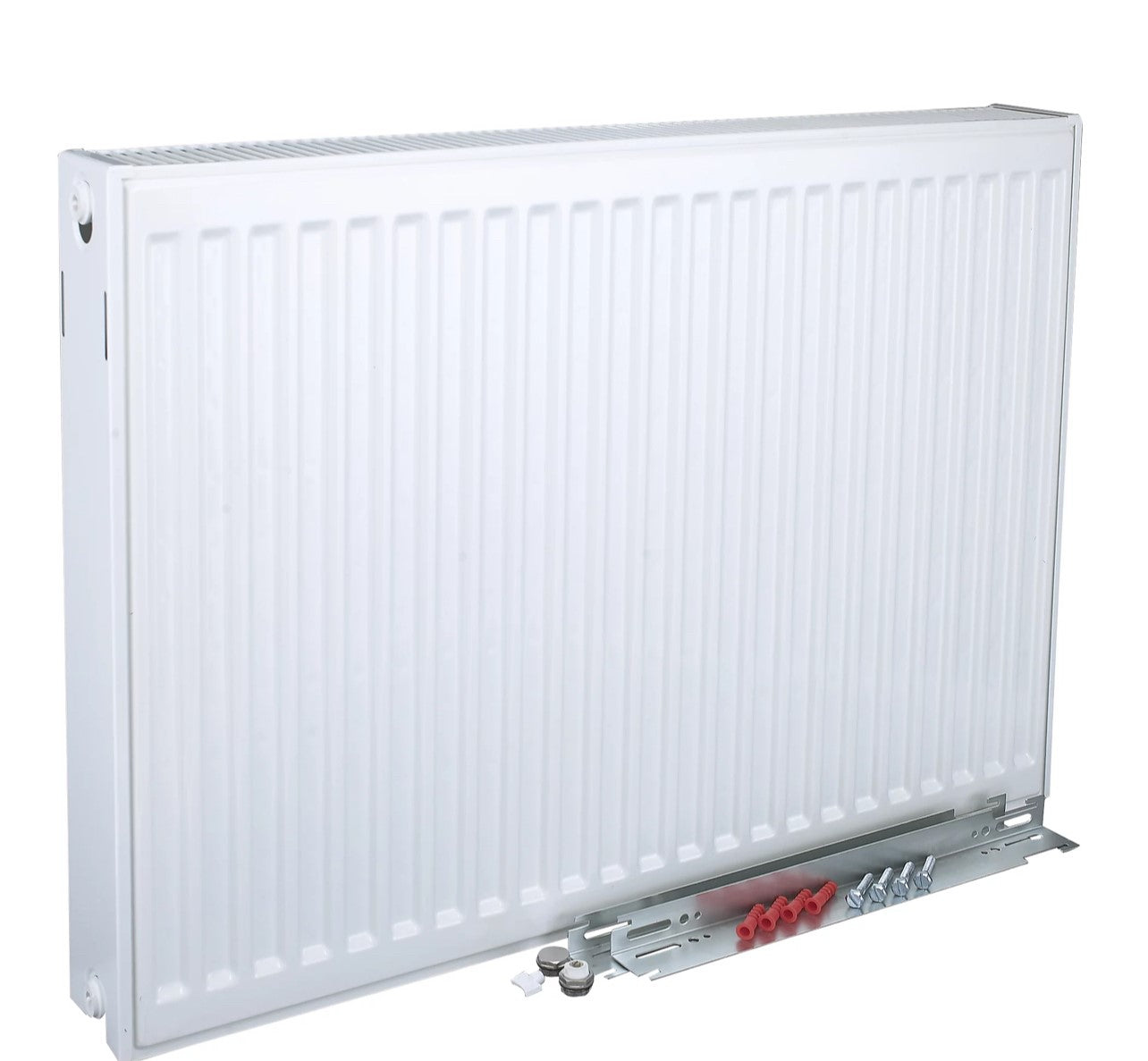 Kudox White Type 22 Double Panel Radiator, (W)1400mm x (H)600mm (R31)