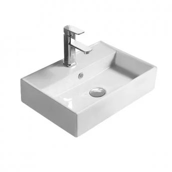 Hudson Reed Vessel Sit-On Countertop Basin 500mm Wide - White (R25)