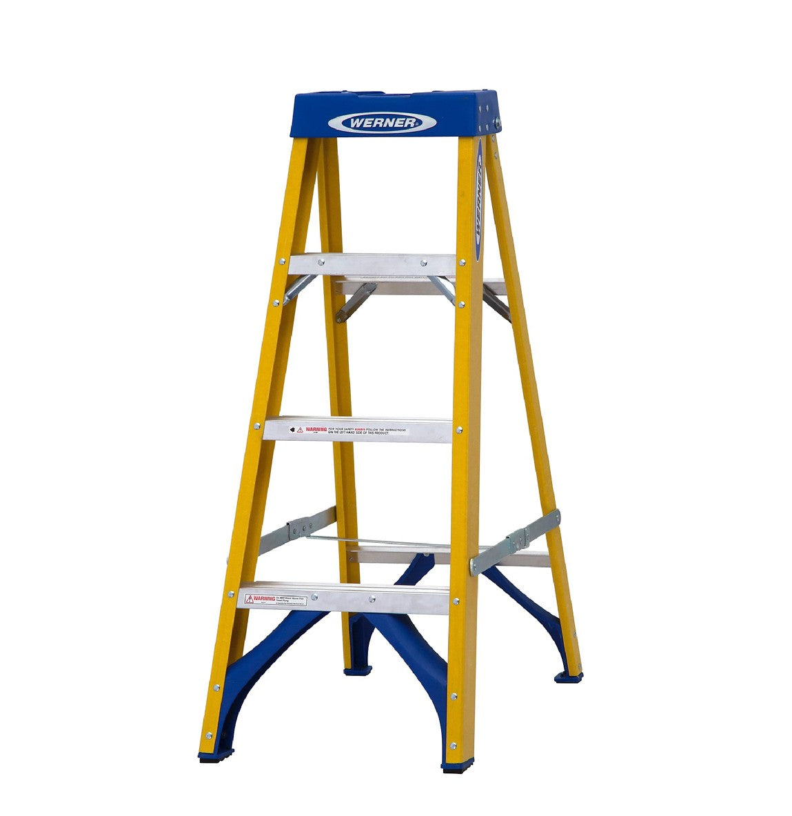 Werner 4 tread Fibreglass Step Ladder (H)1.12m (R148)