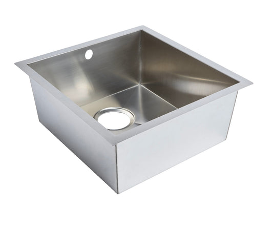 Cooke & Lewis Cajal Stainless steel 1 Bowl Compact sink 450mm x 430mm (1A)
