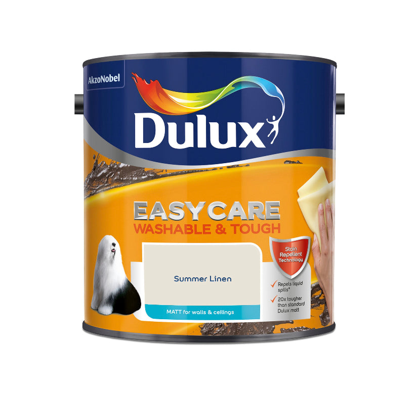 Dulux Easycare Summer linen Matt Emulsion paint, 2.5L (E18) D*