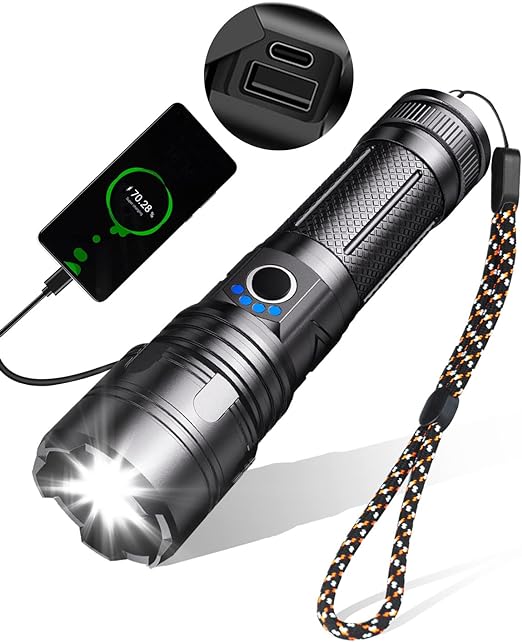 Type C LED Torch Rechargeable (T42) (P)