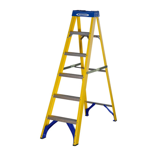 Werner 6 tread Fibreglass Step Ladder (H)1.67m (R149)