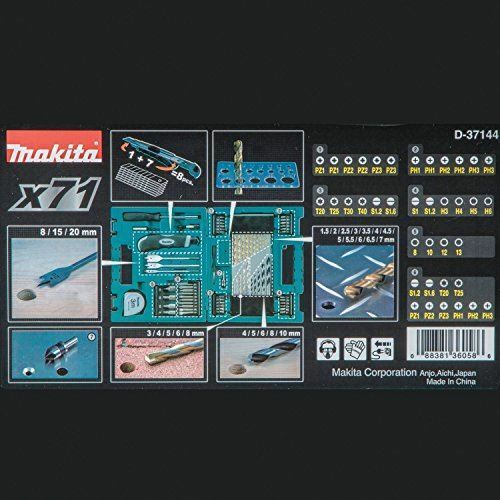 Makita D-37144 71Pc Metric Bit + Hand Tool Set (J)