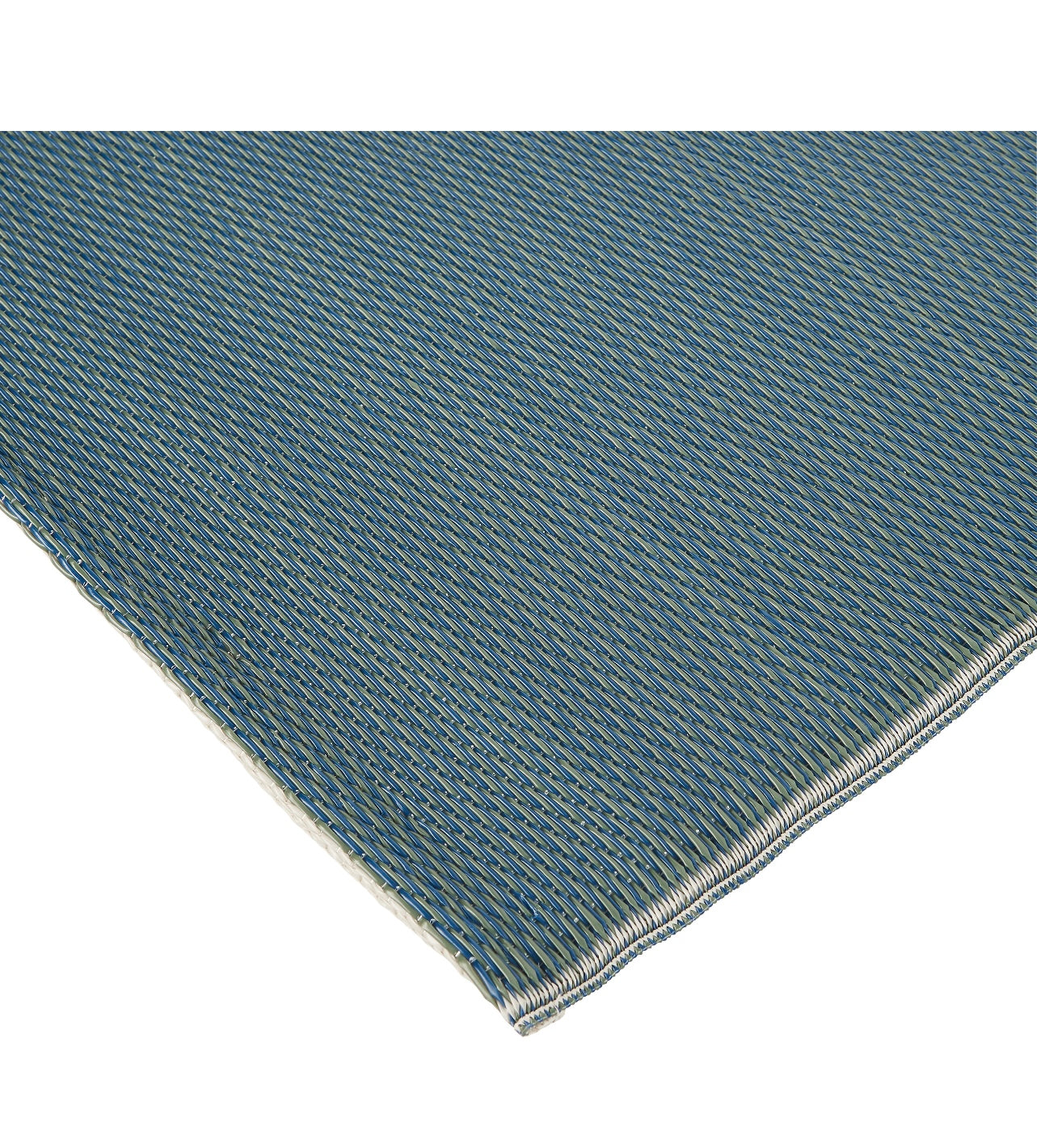 GoodHome Malaita Blue & green Geometric Reversible Outdoor Rug 170cmx120cm