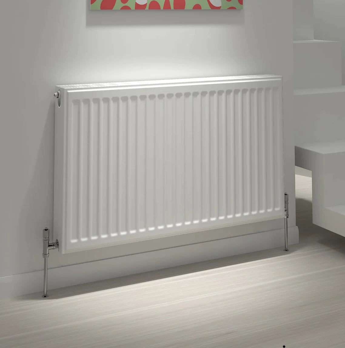 Kudox White Single Panel Radiator (W)1400mm x (H)600mm Damage (R29)