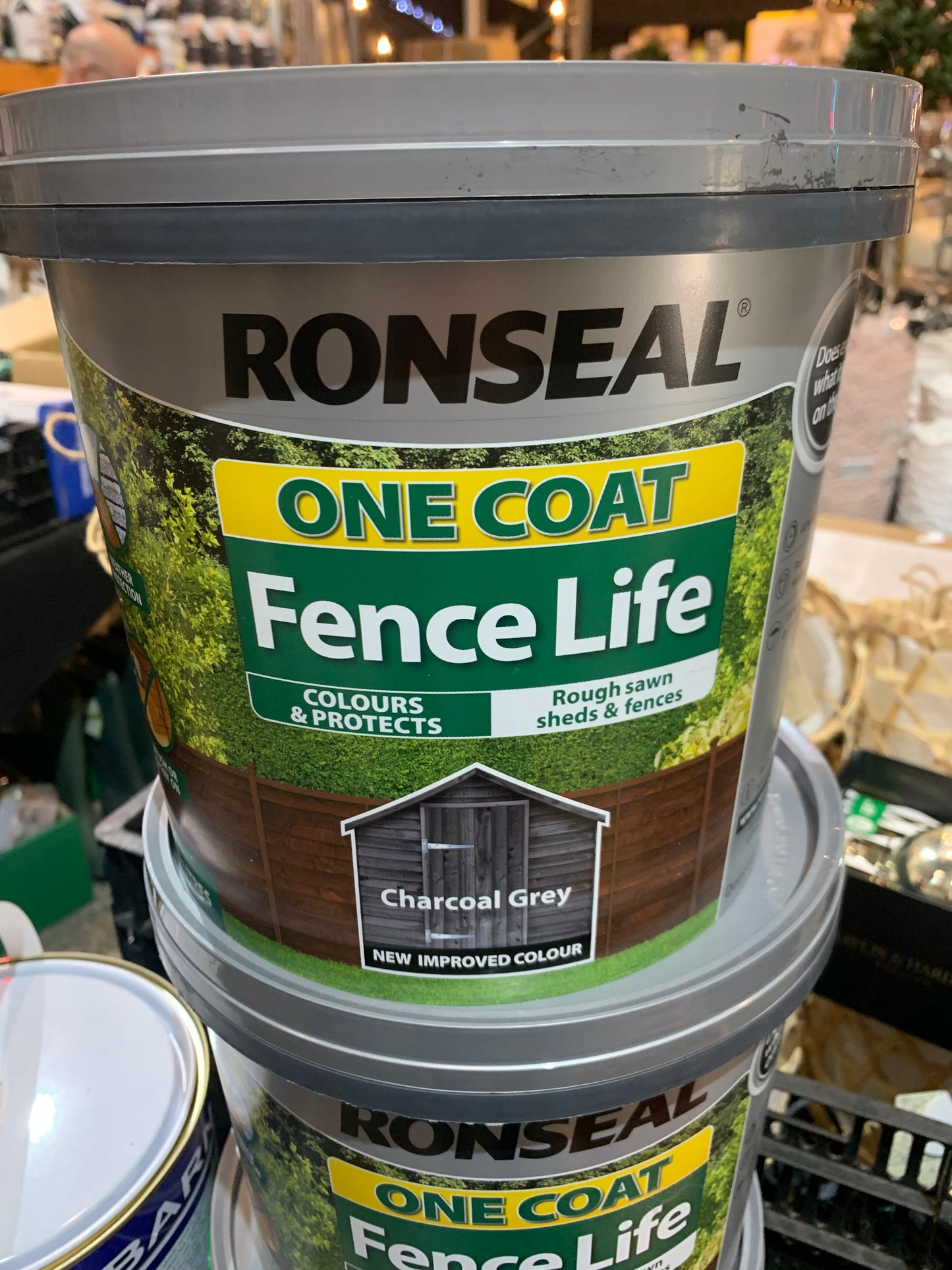 Ronseal One Coat Fence Life 5L Charcoal Grey (S439)