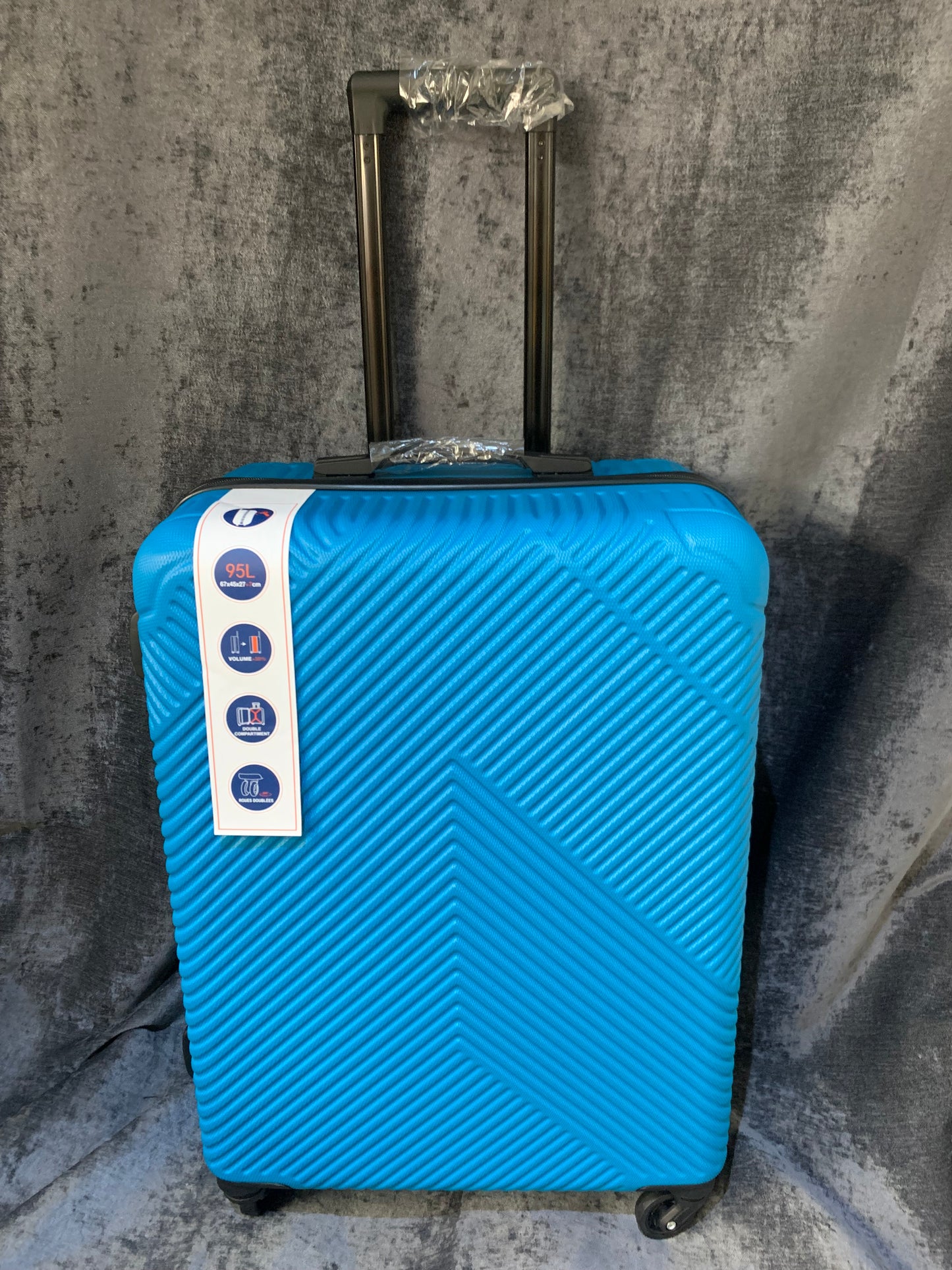 Blue Hard Shell Medium Suitcase (S791) COLLECTION ONLY!!