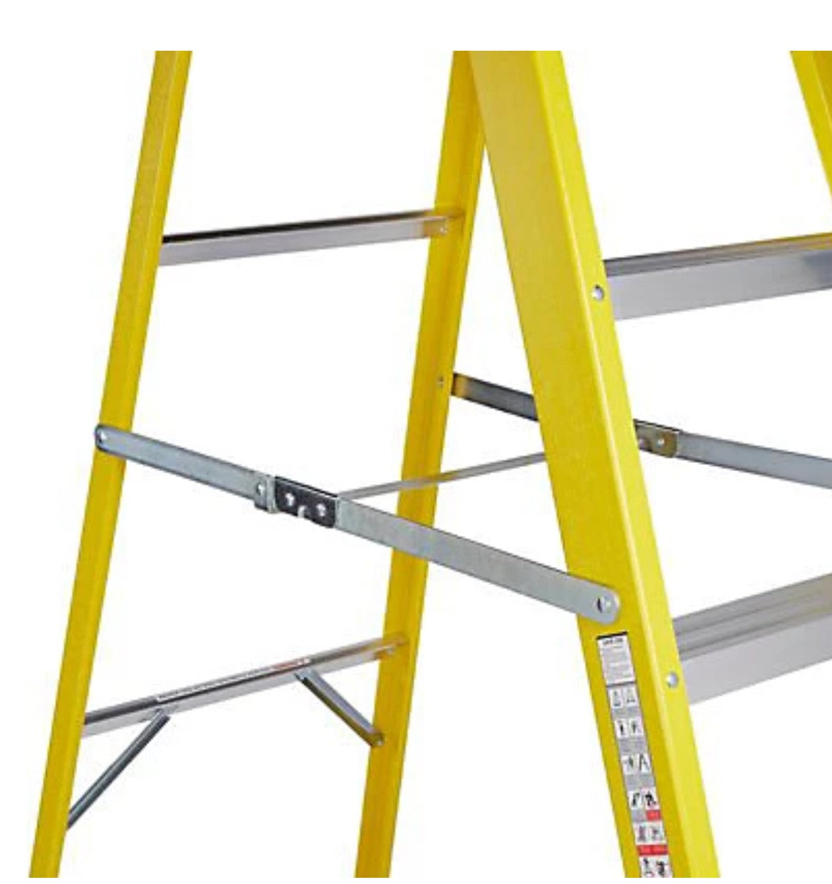 Werner 8 tread Fibreglass Swing back step Ladder (H)2.23m (R150)