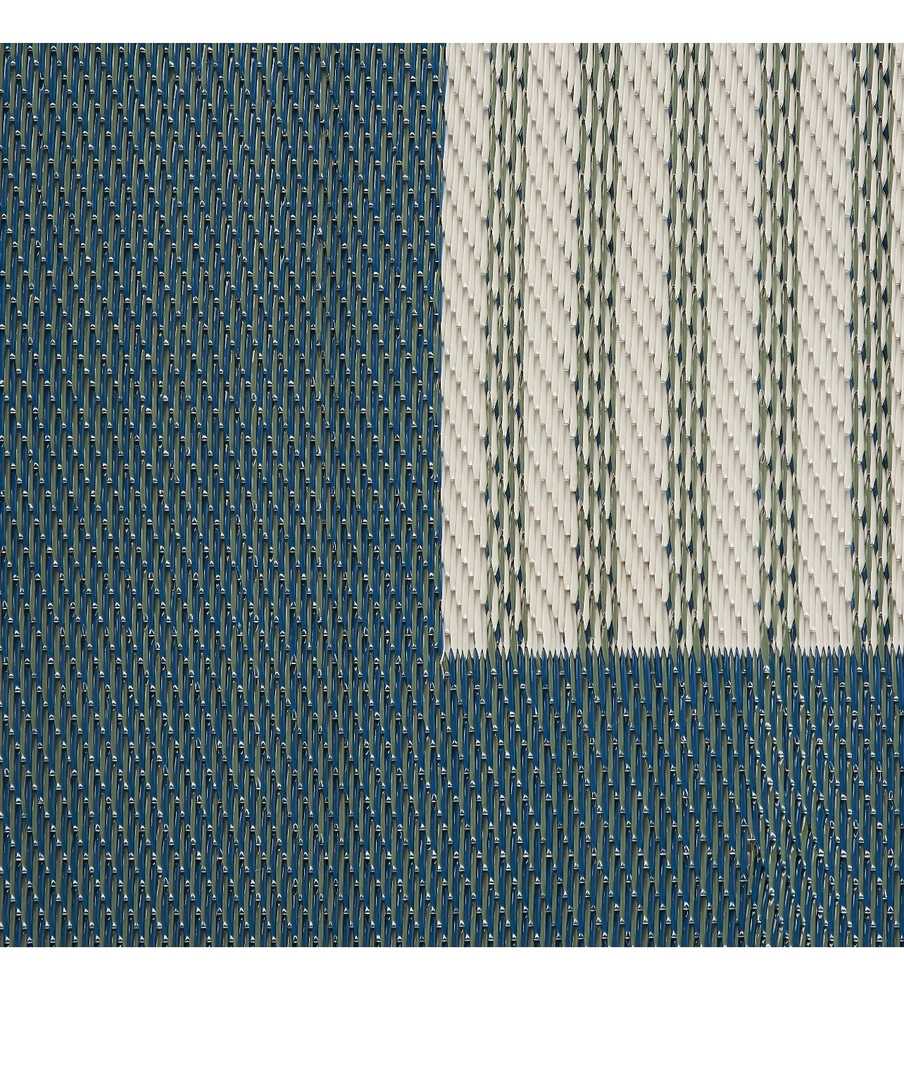 GoodHome Malaita Blue & green Geometric Reversible Outdoor Rug 170cmx120cm