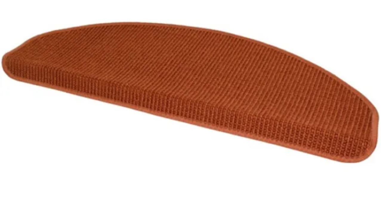 Stair Tread Carpet Semi Circle Orange -for one Tread Only (R421) (I)