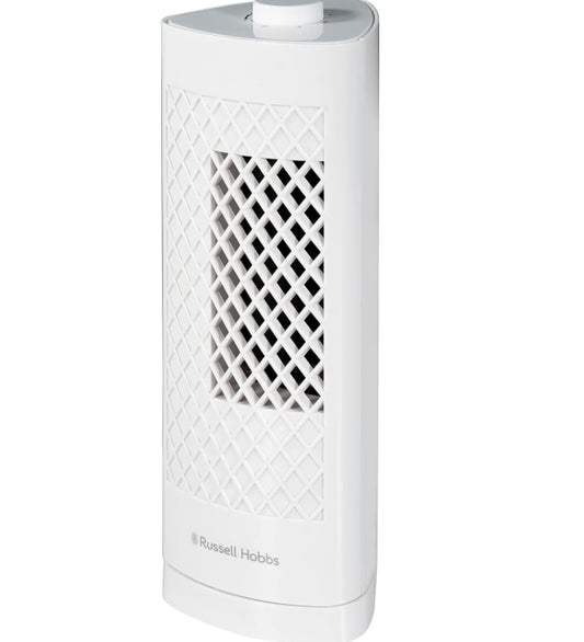 Russell Hobbs Mini Tower 13” White Fan NEW (T) (R441*)