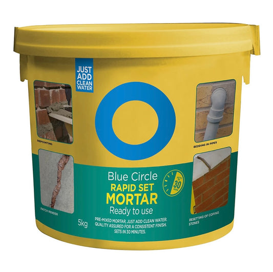 Blue Circle Rapid set Mortar, 5kg Tub - Ready for use S643 (C*)