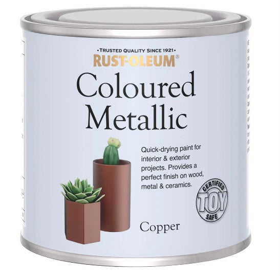 Rust-Oleum Copper Metallic effect Mid sheen Multi-surface Topcoat Special effect paint, 250ml (S593) (A*)