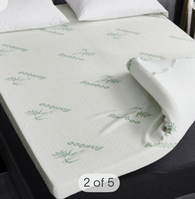 Double Super Soft Bamboo Memory Foam Mattress Topper (S566)