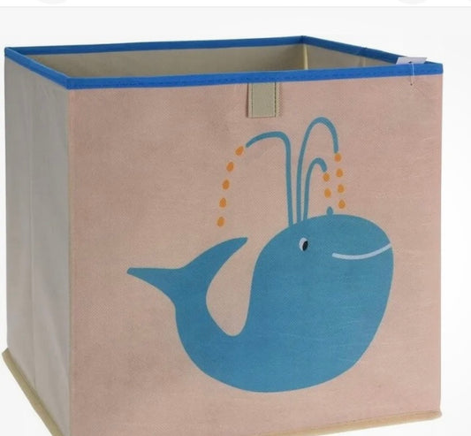 Storage Box's Pair Foldable - Whale (S502) (A)