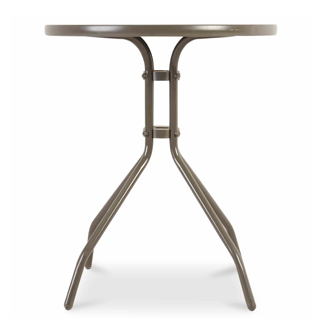 GoodHome Bari Grey Metal 2 seater Table (R251)