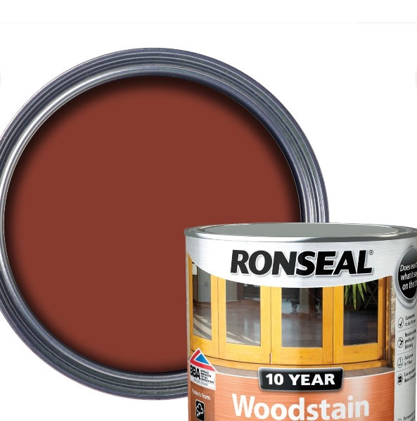 Ronseal Deep mahogany Satin Quick dry Wood stain 750ml (S579) (A*)