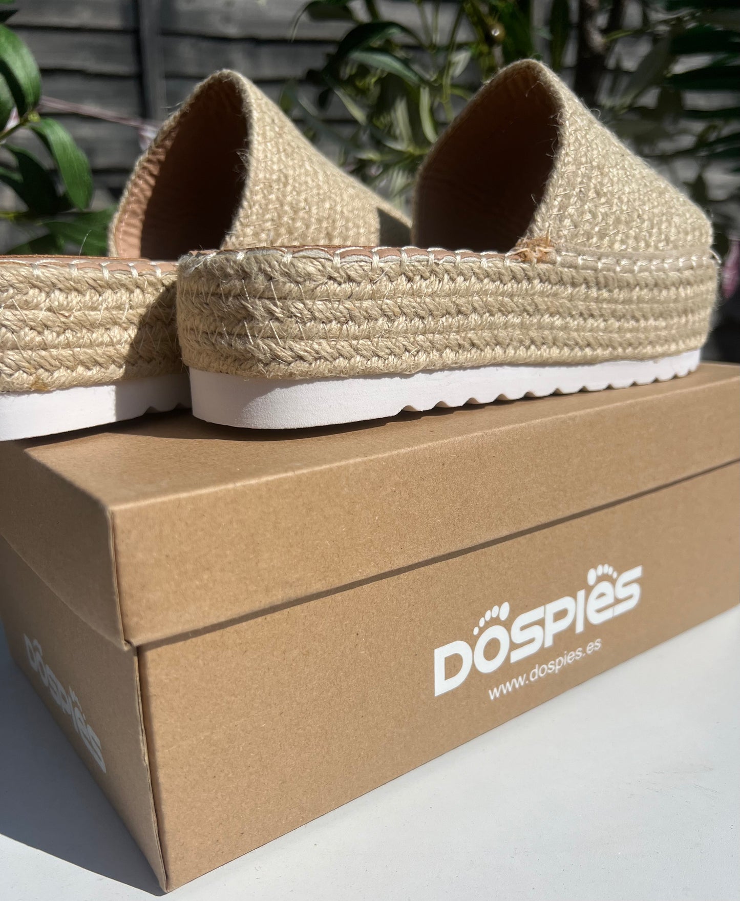 Marbella Dospies Natural Woven Espadrille Wedge Sandals
