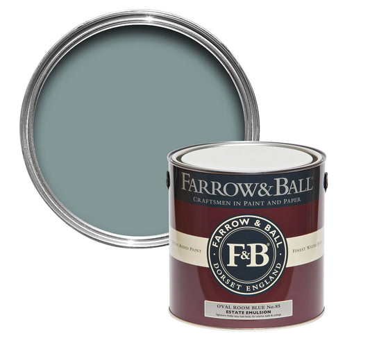 Farrow & Ball Estate Oval room blue No.85 Matt Emulsion paint, 2.5L (R314)