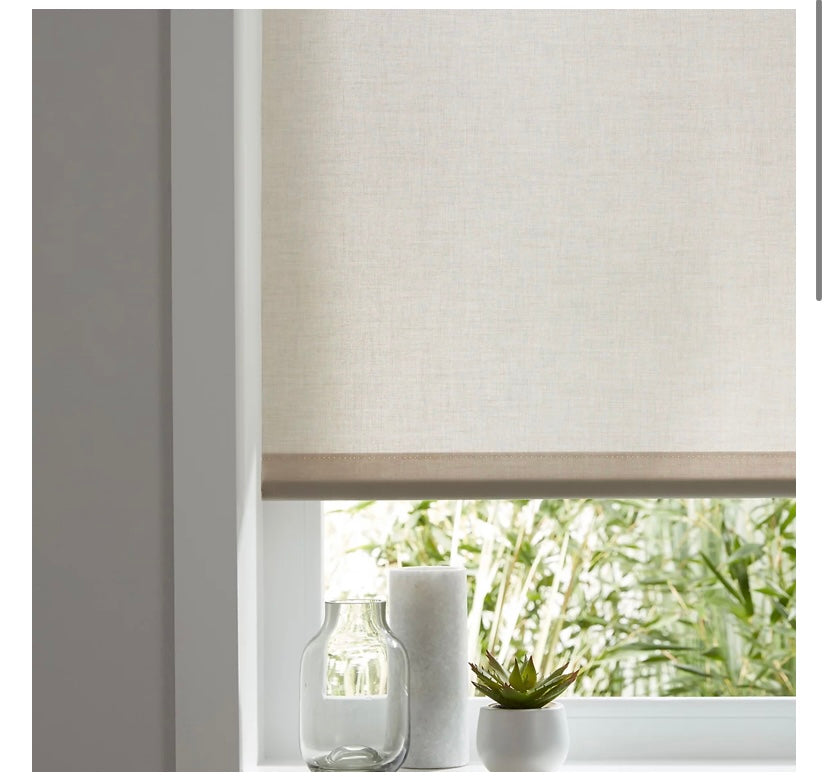 Halo Corded Natural Plain Daylight Roller Blind (W)180cm (L)180cm (S758)