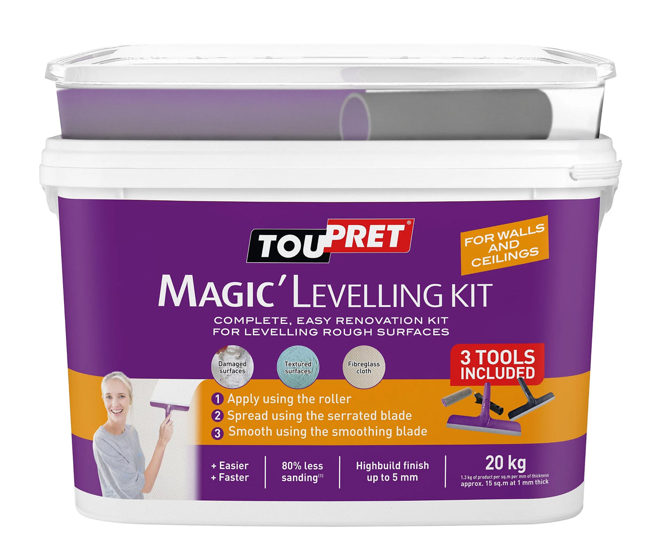 Toupret Plasterer's kit, 20kg (R252)