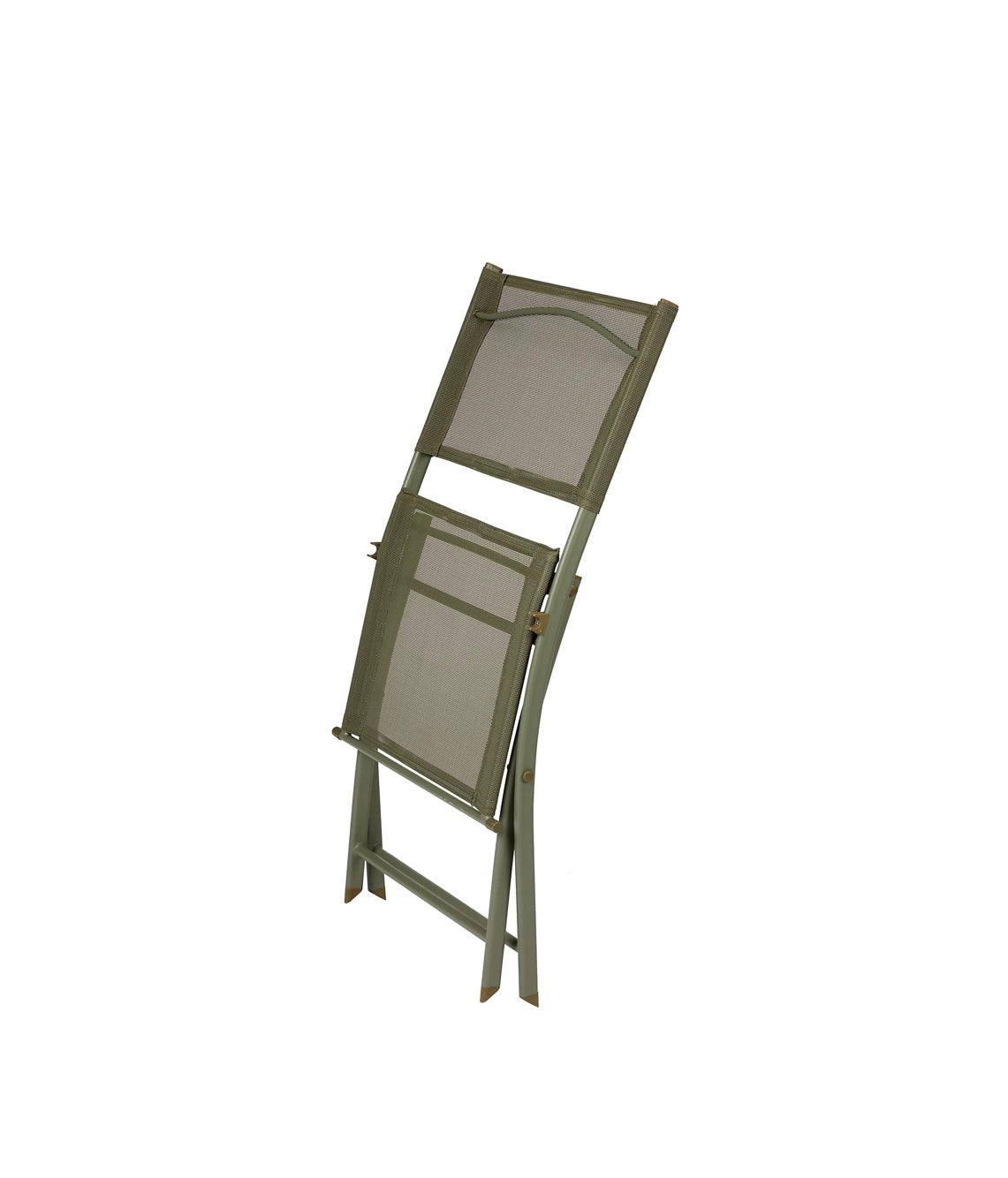 GoodHome Saba Khaki green Metal Foldable Chair (R353) (R1)