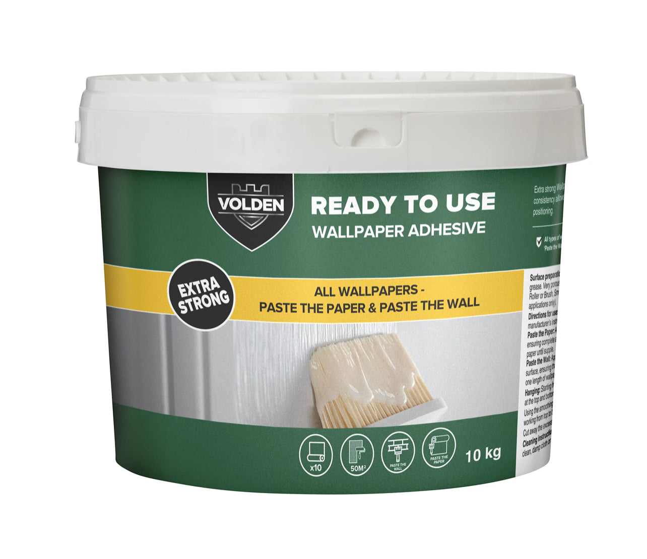 Volden Ready mixed Wallpaper Adhesive 10kg - 10 rolls (R276)