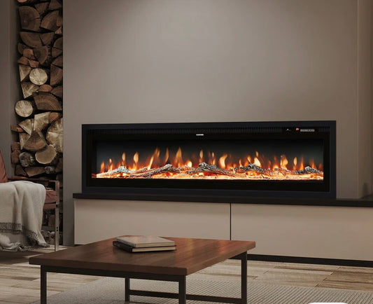 Living And Home Wall Insert Fire Fireplace 7 (S627)